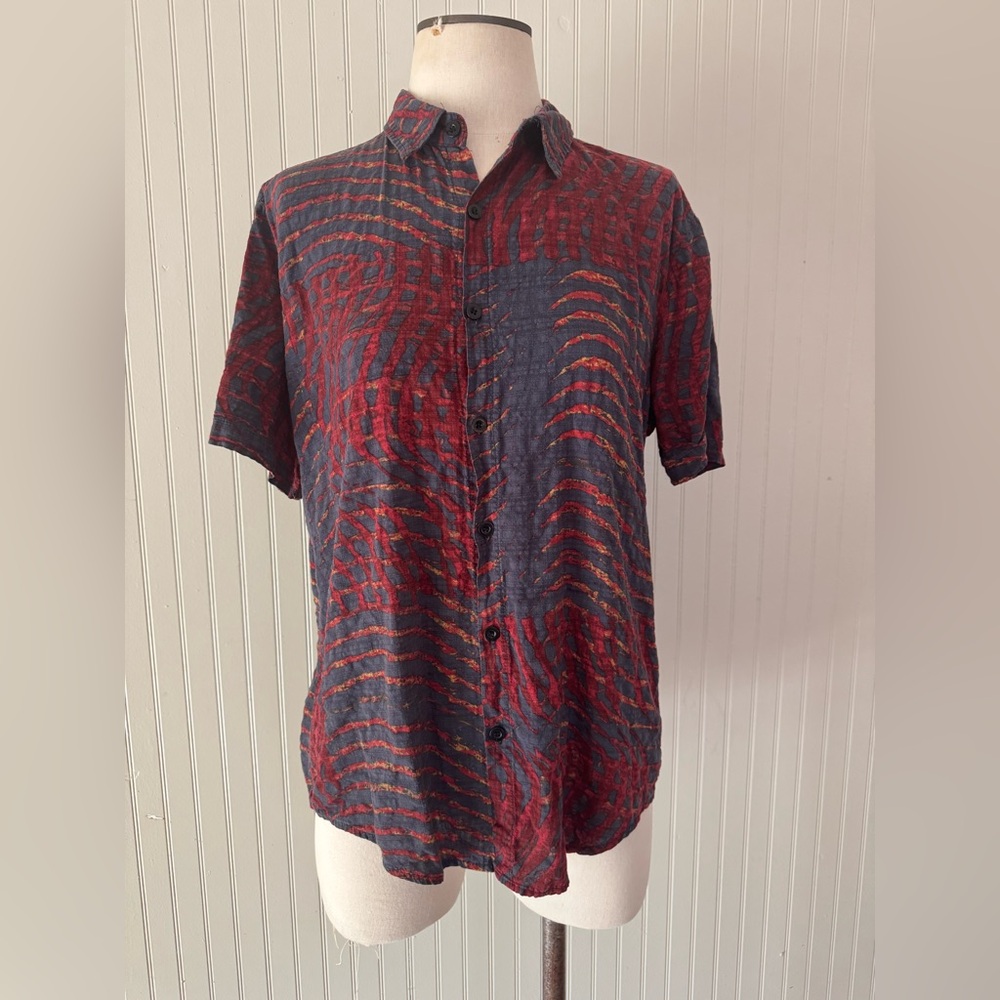 Vatpave Short Sleeve Hawaiian Button Down Shirt